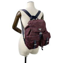 Load image into Gallery viewer, PRADA Backpack Navy/Red1BZ811 Nylon
