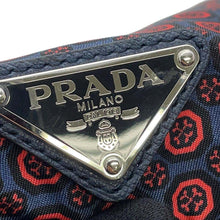 将图像加载到图库查看器中，PRADA Backpack Navy/Red1BZ811 Nylon
