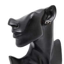 将图像加载到图库查看器中，HERMES Pop Ash Earrings Black Metal Lacquer
