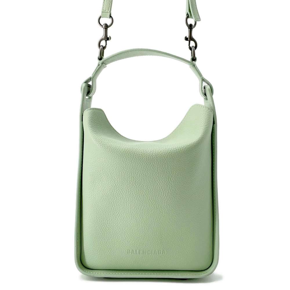 BALENCIAGA TOOL2.0 Tool North South Tote Bag Light Green669754 Calf Leather Size XS