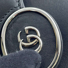 Load image into Gallery viewer, GUCCI Petit GG 2way Shoulder Bag Black739722 Leather
