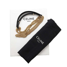 将图像加载到图库查看器中，CELINE Chain Wallet Margo Black10L033DPV.38NO Calf Leather
