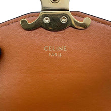 将图像加载到图库查看器中，CELINE Triomphe Mobile Pouch Tan10K682DS3 04LU PVC Coated Canvas
