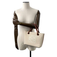 Load image into Gallery viewer, LOEWE Anagram 2way Tote Beige/BrownA717S74X01 Canvas Leather Size Mini
