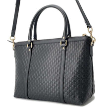 Load image into Gallery viewer, GUCCI MicroGuccissima 2wayTote Bag Black449656 Leather
