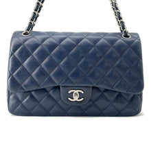 Load image into Gallery viewer, CHANEL Matelasse W Chain W Flap Shoulder Bag NavyA58600 Lambskin Size 30
