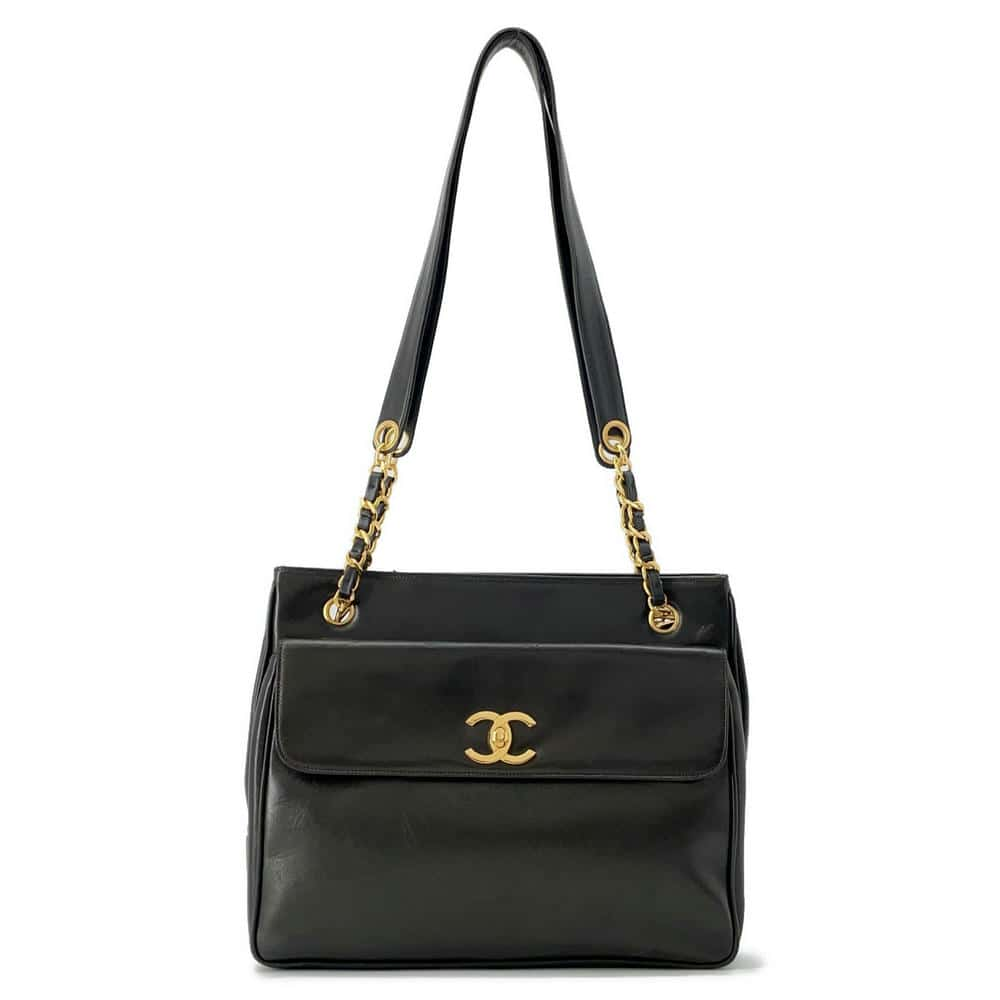 CHANEL Dekacoco ChainTote Bag BlackA03682 Lambskin