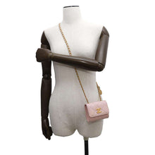 Load image into Gallery viewer, CHANEL Matelasse Chain wallet Pink Leather
