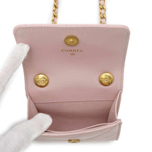 Load image into Gallery viewer, CHANEL Matelasse Chain wallet Pink Leather
