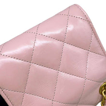 Load image into Gallery viewer, CHANEL Matelasse Chain wallet Pink Leather
