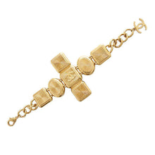 Load image into Gallery viewer, CHANEL Gripoa Bracelet Black/White/Gold Metal
