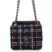 Load image into Gallery viewer, CHANEL Matelasse ChainShoulder Bag Navy Tweed Lambskin
