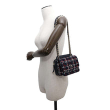 Load image into Gallery viewer, CHANEL Matelasse ChainShoulder Bag Navy Tweed Lambskin
