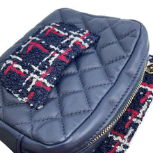 Load image into Gallery viewer, CHANEL Matelasse ChainShoulder Bag Navy Tweed Lambskin
