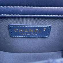 Load image into Gallery viewer, CHANEL Matelasse ChainShoulder Bag Navy Tweed Lambskin
