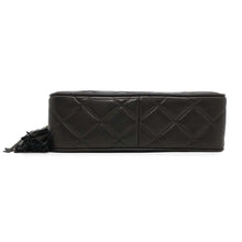 Load image into Gallery viewer, CHANEL Matelasse Shoulder Bag with Fringe Black Lambskin
