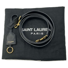 将图像加载到图库查看器中，SAINT LAURENT PARIS Baby mosquito bus Black372087 Leather
