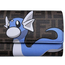 将图像加载到图库查看器中，FENDI FENDEI x Pokemon Zucca Chain Wallet Miniryu Brown8M0365 PVC Coated Canvas
