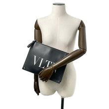 Load image into Gallery viewer, Valentino Garavani VLTN Clutch Bag BlackWY2B0692WJW0NI Leather
