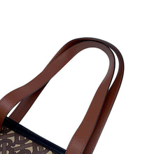 将图像加载到图库查看器中，BURBERRY TBMonogram Tote Bag Brown/Multicolor8021488 PVC Coated Canvas
