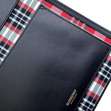 将图像加载到图库查看器中，BURBERRY 2way pocket bag Black/Red8035841 Nylon Leather
