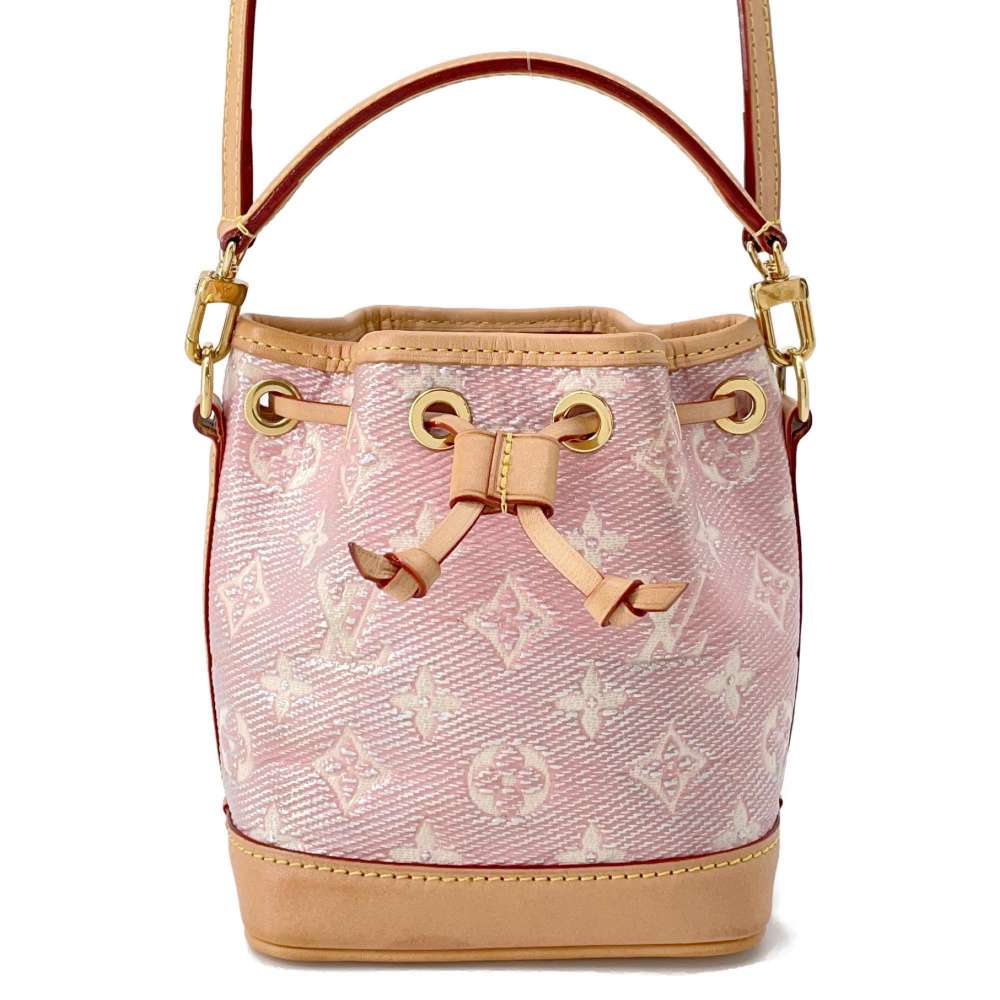 LOUIS VUITTON Nano Noe PinkM82427 Monogram / Jacquard