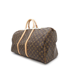 将图像加载到图库查看器中，LOUIS VUITTON Keepall BrownM41424 Monogram Size 55
