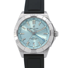 将图像加载到图库查看器中，BREITLING Chronomat Automatic GMT 40 W40mm Stainless Steel Rubber Ice blue DialP32398101C1S2
