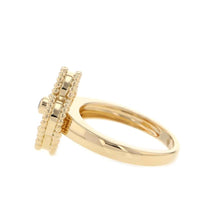 Load image into Gallery viewer, Van Cleef &amp; Arpels Vintage Alhambra 1PD Ring Size 51/#11VCARA41051 18K Yellow Gold
