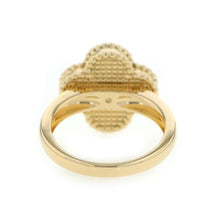 Load image into Gallery viewer, Van Cleef &amp; Arpels Vintage Alhambra 1PD Ring Size 51/#11VCARA41051 18K Yellow Gold
