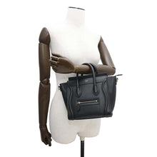 Load image into Gallery viewer, CELINE Luggage Black189243 Smooth Calf Leather Size Nano
