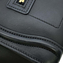 将图像加载到图库查看器中，CELINE Luggage Black189243 Smooth Calf Leather Size Nano
