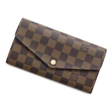 Load image into Gallery viewer, LOUIS VUITTON Portefeuille Sarah BrownN63209 Damier Ebene Canvas
