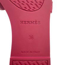 Load image into Gallery viewer, HERMES Aloha Chaine d&#39;Ancre Sandals Rose Rubber Size 36
