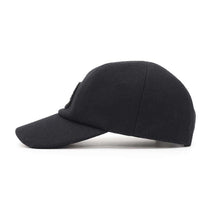 将图像加载到图库查看器中，HERMES Davis Varsity Cap Size 59 Black Wool 100%
