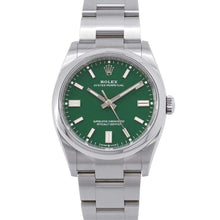 将图像加载到图库查看器中，ROLEX Oyster Perpetual 36 W36mm Stainless Steel Green Dial126000
