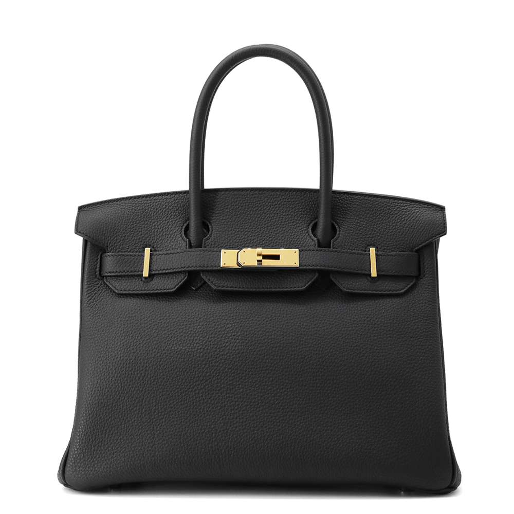 HERMES Birkin Black Togo Leather Size 30