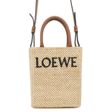 将图像加载到图库查看器中，LOEWE 2WAYHandbag NaturalA563S30X05 Raffia Leather
