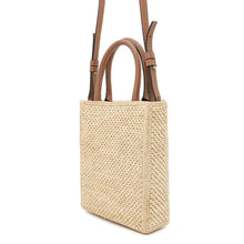 将图像加载到图库查看器中，LOEWE 2WAYHandbag NaturalA563S30X05 Raffia Leather
