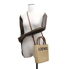 将图像加载到图库查看器中，LOEWE 2WAYHandbag NaturalA563S30X05 Raffia Leather
