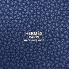 将图像加载到图库查看器中，HERMES Picotin Padlock Blue Tie Taurillon Clemence Size MM
