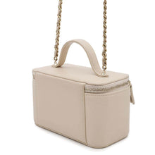 Load image into Gallery viewer, CHANEL Matelasse 2WAY Chain Vanity Bag BeigeAP2912 Caviar Leather
