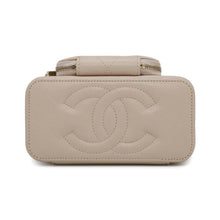 Load image into Gallery viewer, CHANEL Matelasse 2WAY Chain Vanity Bag BeigeAP2912 Caviar Leather
