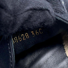 Load image into Gallery viewer, CHANEL CC Logo Pearl espadrilles BlackG38628 Jersey Patent Leather Size 36C

