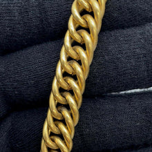 Load image into Gallery viewer, CHANEL Cambon Plate Chain Necklace Gold Metal

