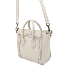 将图像加载到图库查看器中，CELINE Luggage Nano Shopper 2way Ivory/Red/Blue177923ADG.01BC Leather Size Nano
