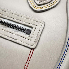 将图像加载到图库查看器中，CELINE Luggage Nano Shopper 2way Ivory/Red/Blue177923ADG.01BC Leather Size Nano
