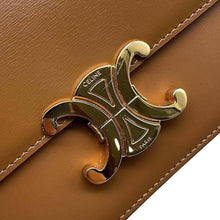 将图像加载到图库查看器中，CELINE Triomphe Shoulder Camel191903BF4 Calf Leather Size Nano
