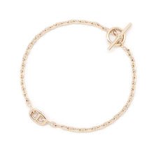 将图像加载到图库查看器中，HERMES Chaine d&#39;Ancre New Farandole Bracelet TPM Size SH 18K Pink Gold
