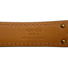 将图像加载到图库查看器中，HERMES Kelly belt Etoupe Epsom Swift Leather
